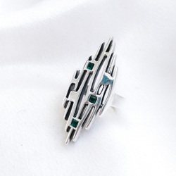 "Колаб" кольцо в серебряном покрытии  из коллекции "Сиам" от Jenavi