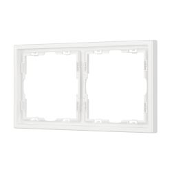 Рамка пластиковая FRM-NOBE-SFPL-2-WH (Arlight, Белый кварц) 054215
