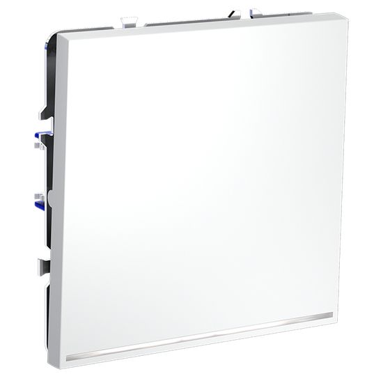 Выключатель встраиваемый VOLTUM S70 одноклавишный с подсветкой 10А, (белый матовый)