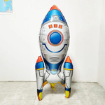 Фольгированный шар-фигура «Ракета синяя» AIR 127 см