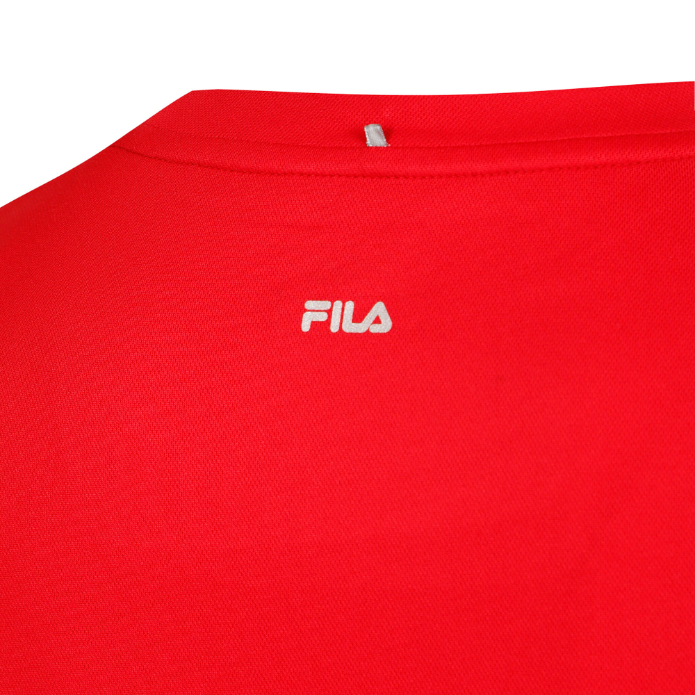 Мужское теннисное поло Fila Karl T-Shirt Men - Red, Dark Blue