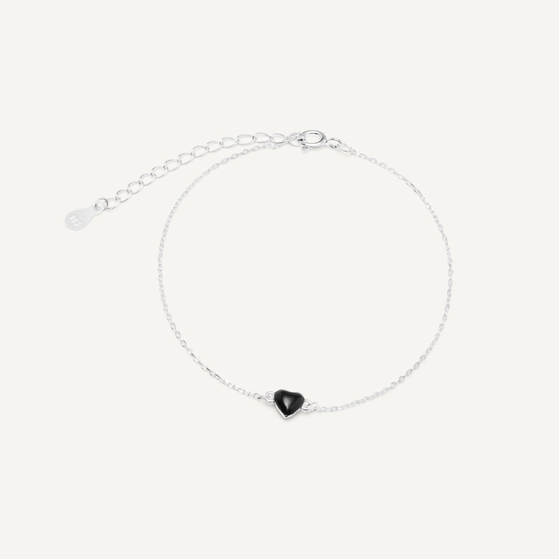 Браслет Маленькое Сердечко – Черный
