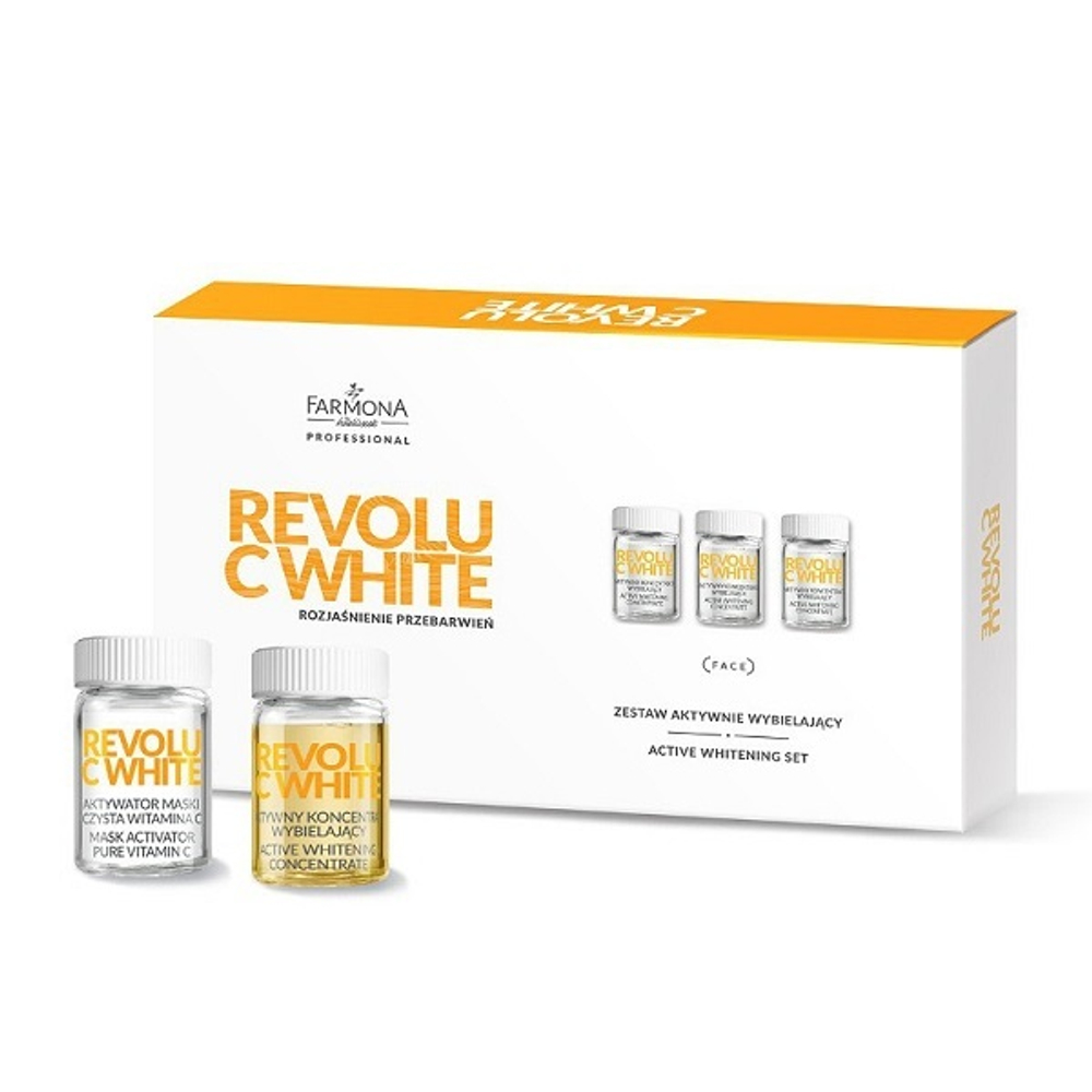 Активный отбеливающий концентрат Farmona Professional Revolu C White Active Whitening Set 10x5мл