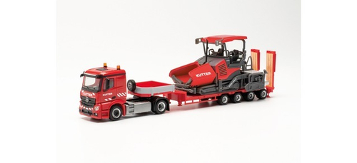 Грузовик Mercedes-Benz Actros Classicspace пп низкорамная платформа с асфальтоукладчиком 1900-3i „Ku