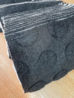 Для рукоделия / ткань обьемная/ черный