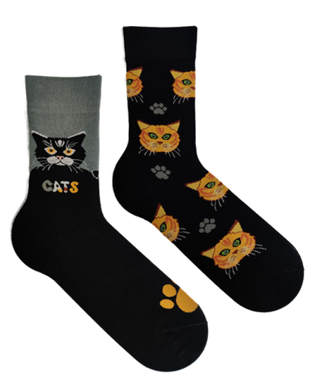 Носки р.35-40 "Two Side" Cats