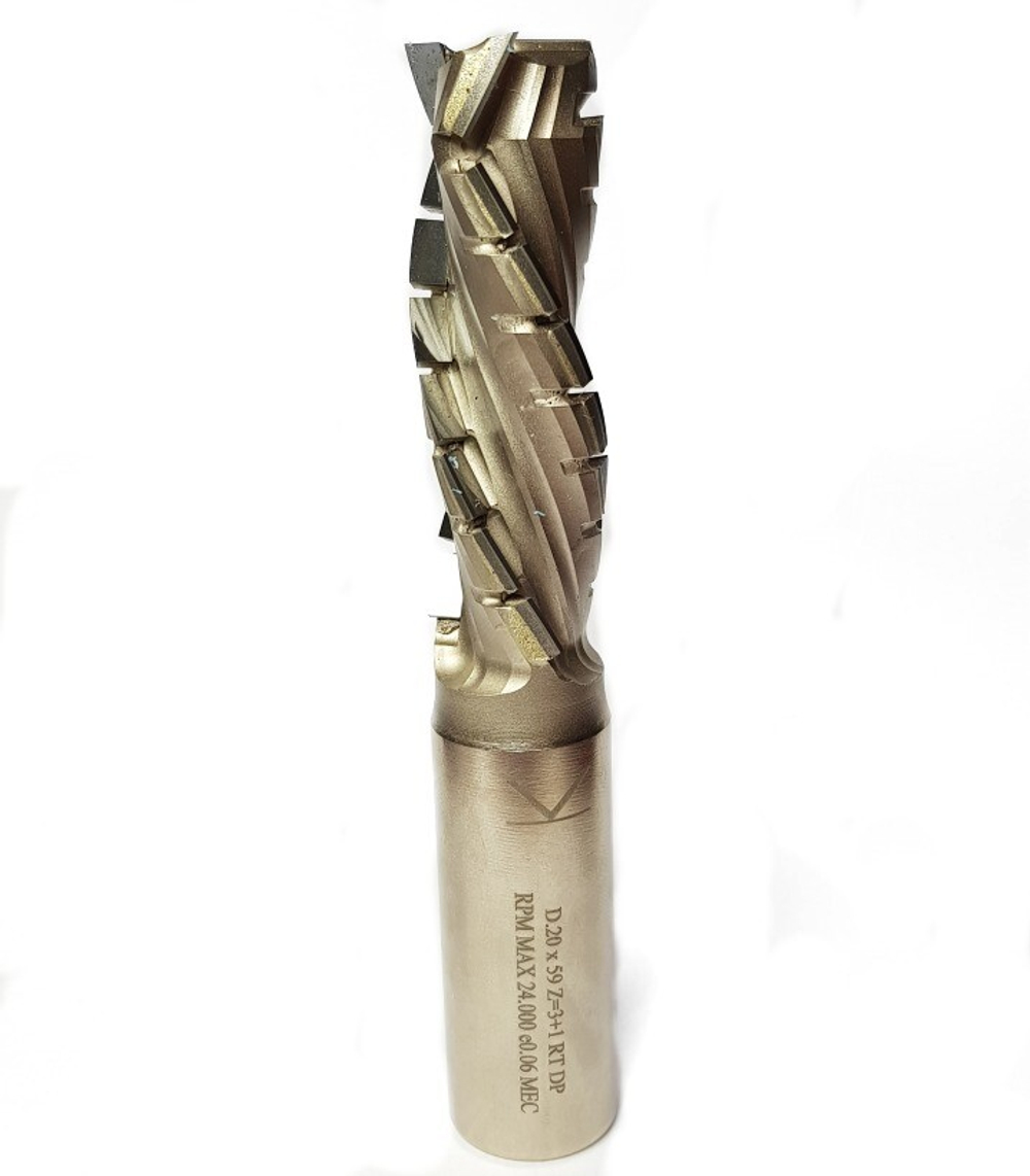 PCD фреза D.20x55 S.20х50 Z=3+3 H=4,5 RH