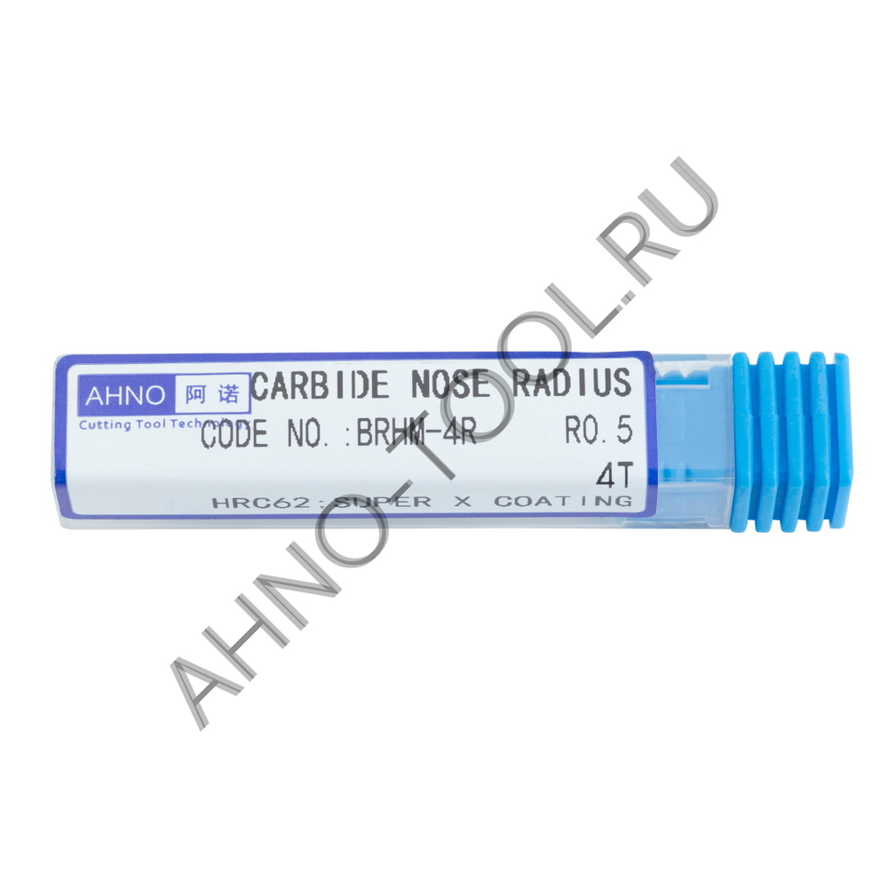 Фреза твердосплавная   6мм (L=50, l=16, хв=6) Z4 35° по закаленной стали, с радиусной фаской BRHM-4R