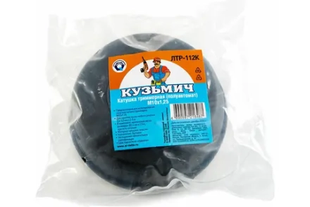 КУЗЬМИЧ Катушка триммерная (полуавтомат) ЛТР-112К черная с голубым