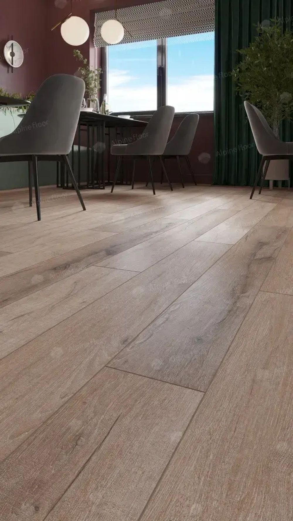 SPC ламинат Alpine Floor Дуб персиковый ABA