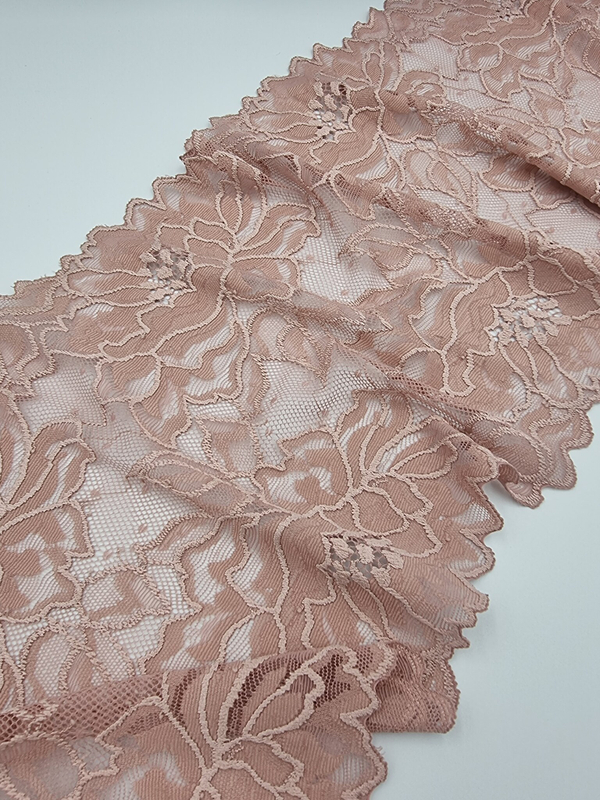 Кружево эластичное какао К679