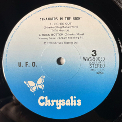 Винтажная виниловая пластинка LP UFO Strangers In The Night (Japan 1979) (Obi) Out In The Street