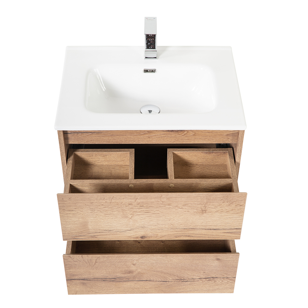 Тумба подвесная с раковиной BelBagno KRAFT-700-2C-SO-RT