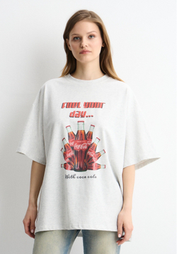 Футболка Coca-cola серый