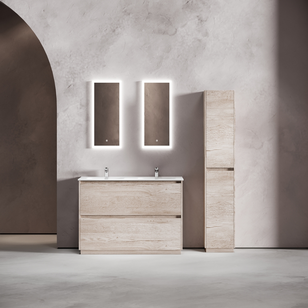 Тумба напольная под раковину Sancos Libra Floor, дуб галифакс натуральный 1190х450х840 мм