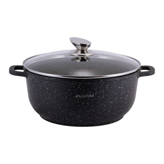 Набор посуды из литого алюминия 7 предметов Kamille KM-4430 с прихватками