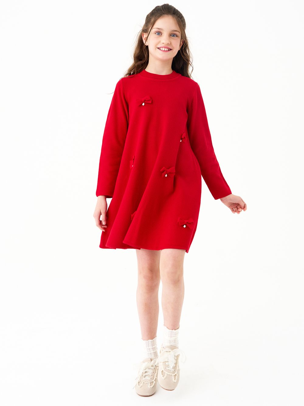 Платье для девочки AT1398 красный