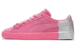 PUMA Suede Dance Crew comfortable and versatile wear-resistant breathable low-top sneakers for men and women with the same pink silver