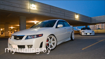 Накладки на пороги Mugen V.1 для Honda Accord 7