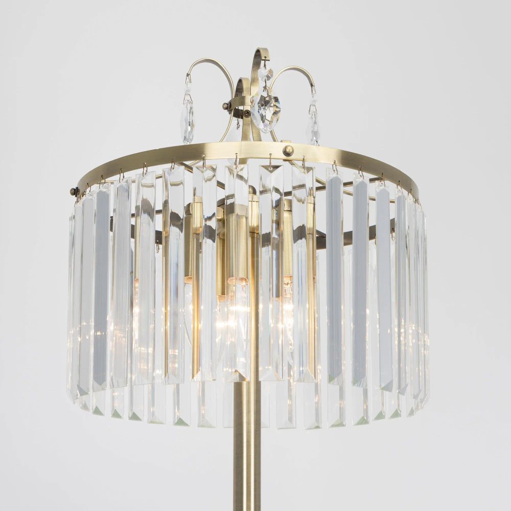 Citilux Инга CL335943 Торшер хрустальный Бронза