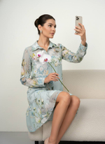 Летнее платье Эльза из прозрачного шифона