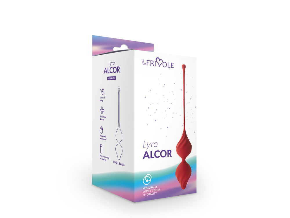 Вагинальные шарики Alcor красный 21 см