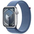 Apple Watch Series 9 GPS 45mm Silver Aluminium Case with Winter Blue Sport Loop