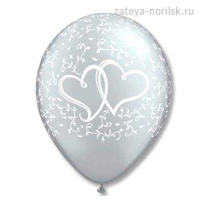 Сердца переплетенные Silver