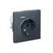 Розетка ArtGallery 16А с 2-мя заряд. устройствами USB A+C 5В/2.4А/3А 2х5В/1.5А механизм грифель SE GAL000732