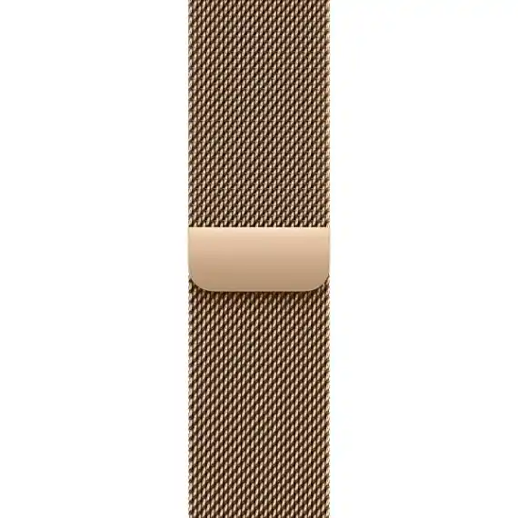 Apple Watch Series 10, 42 мм, корпус из титана цвета «титановый золотой», спортивный ремешок цвета «миланская петля» золотой (MX083)