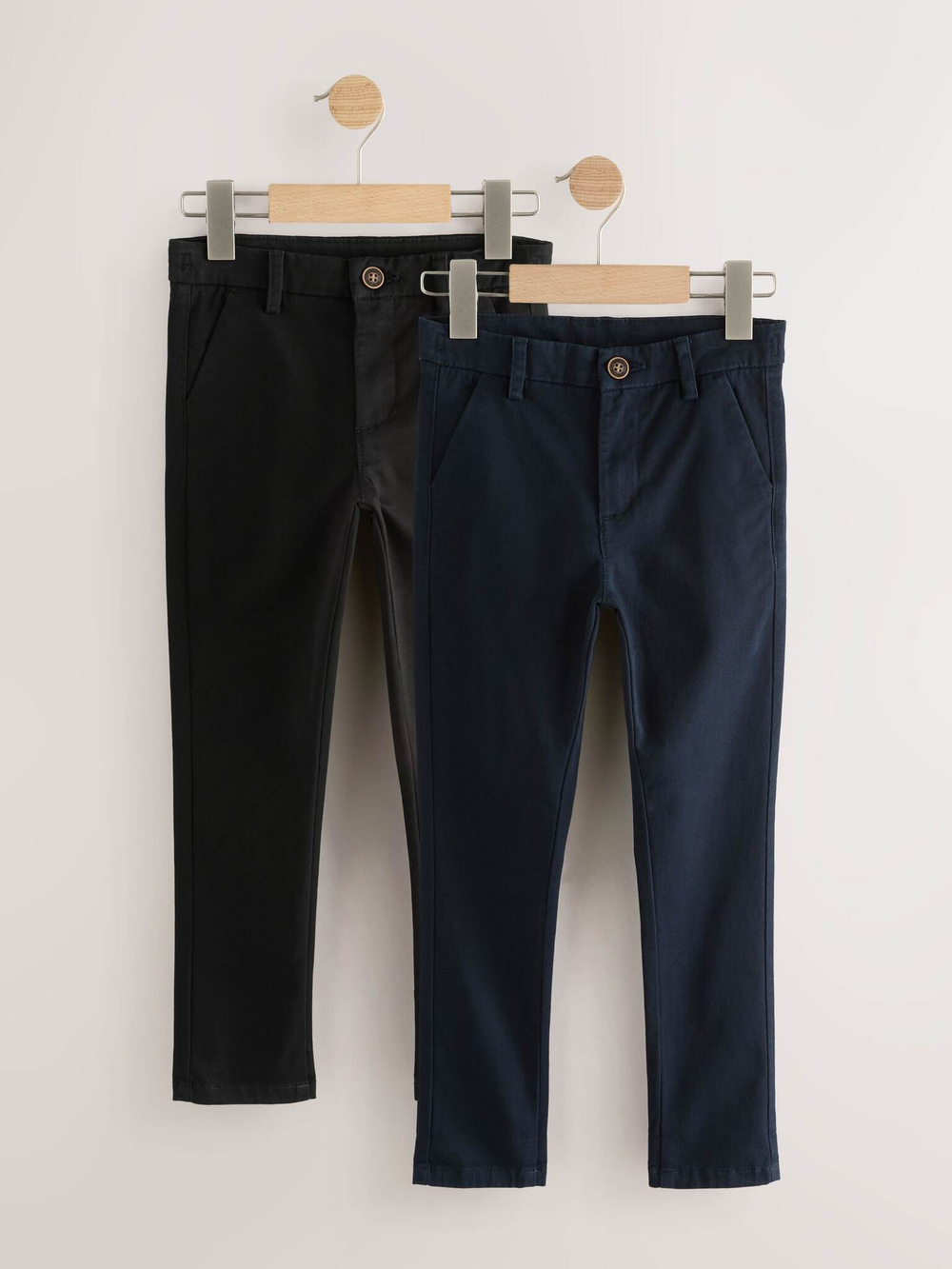 Брюки чинос для мальчика Next AV6-535, 2 шт., Черный, Темно-синий