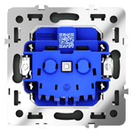 Розетка встраиваемая VOLTUM S70 с заземлением и защитными шторками, 16А, (черный матовый)