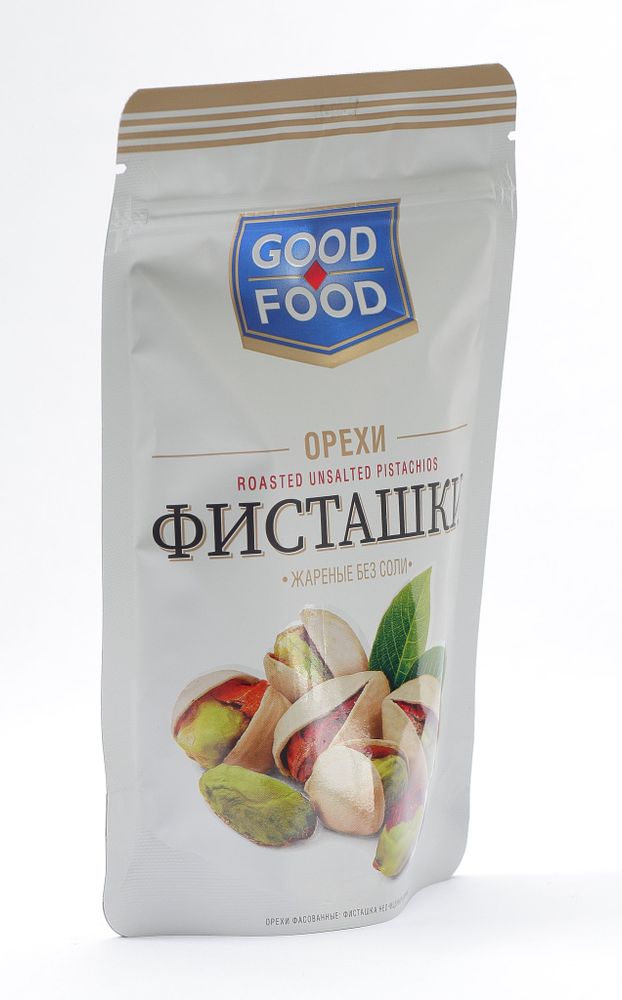 GOOD FOOD Фисташки жареные без соли 130 г