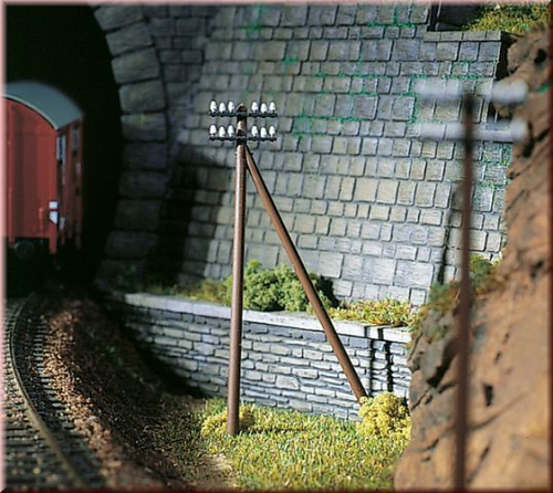 Телеграфные столбы - 12 шт, (H0)