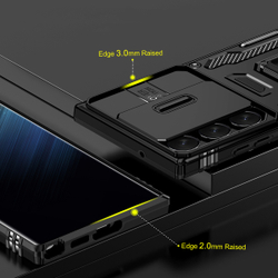 Чехол Safe Case с кольцом и защитой камеры для Samsung Galaxy S25 Ultra