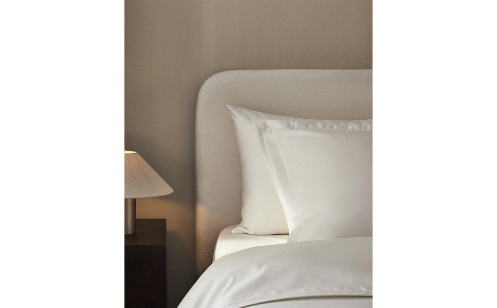 Наволочка Zara Home сатин, хлопок 100%, однотонный, 6118/091