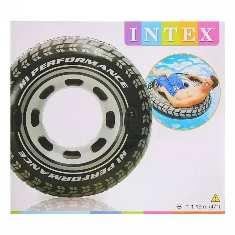 Круг для плавания 119 см с ручками High Velocity Tire Bestway (36102)