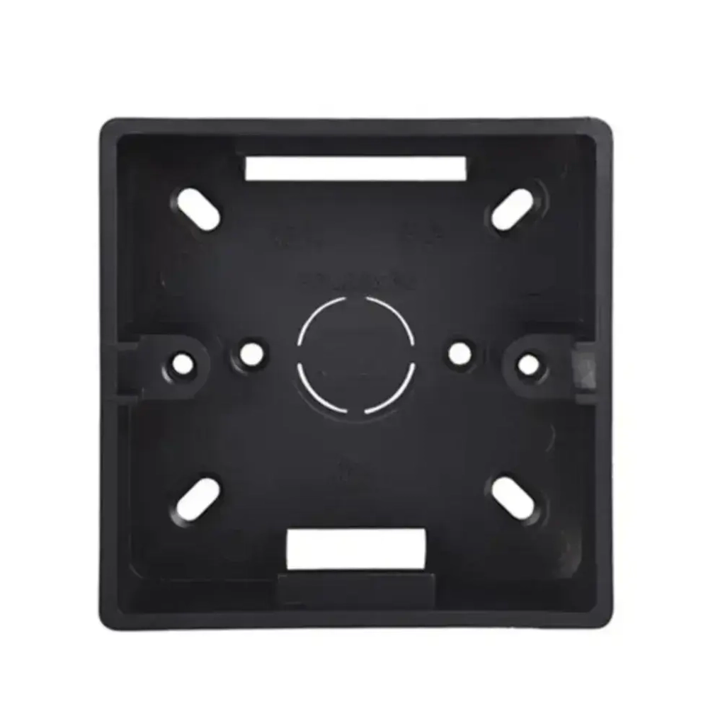 Монтажная коробка наружная для терморегулятора чёрная.