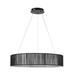 8371/40L LEDIO LN26 258 черный, металл/текстиль/силикон Люстра подвесная LED 40W 3000/4000/6000K 220V KAVA