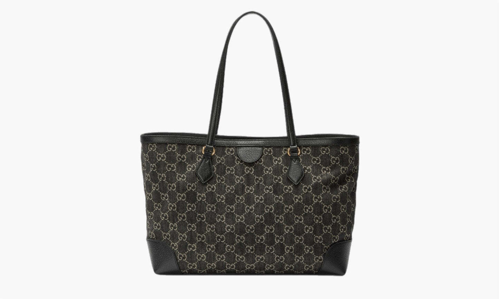 Сумка Gucci Ophidia Tote Canvas Bag "Grey/Black"