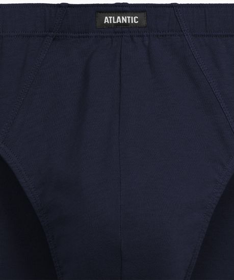 Мужские трусы (3шт) слипы классика Atlantic 3MP-205, хлопок, океан + темно-синий + коричневый