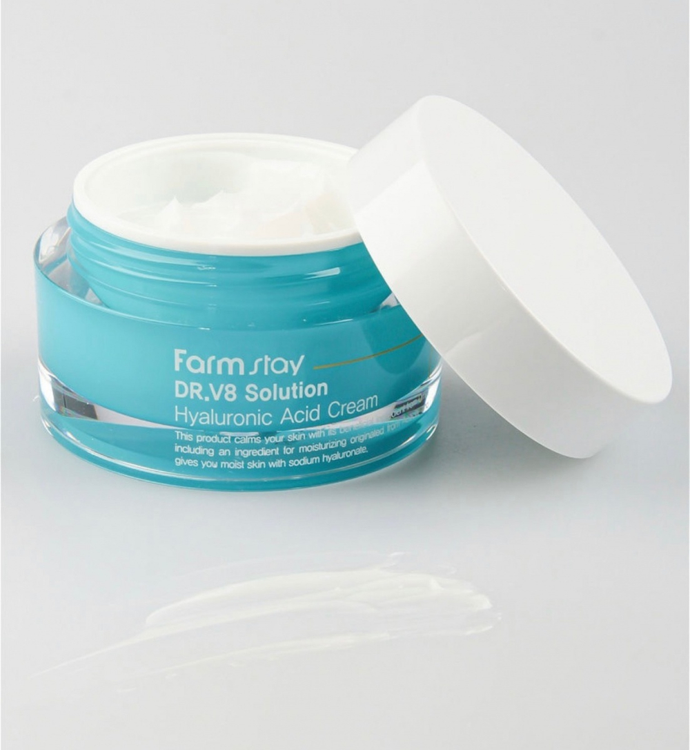 FarmStay Крем для лица с гиалуроновой кислотой – Dr-V8 solution hyaluronic acid cream, 50мл, шт