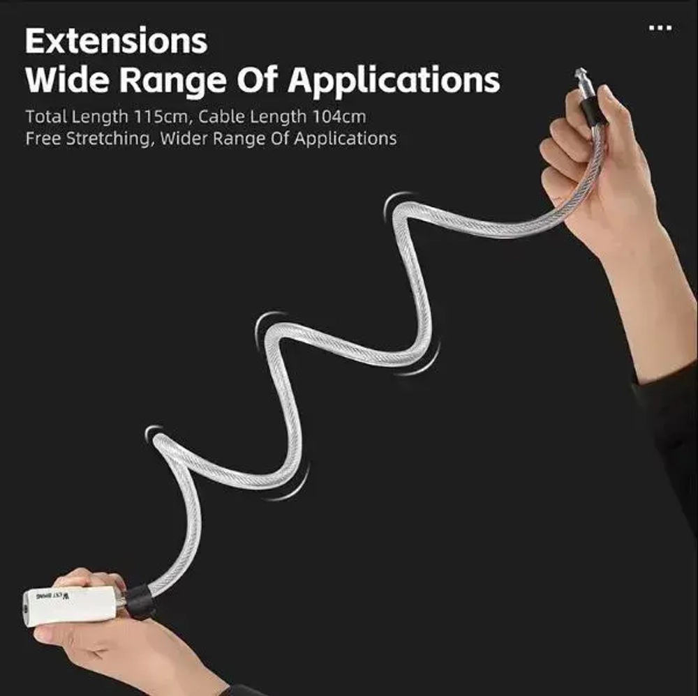 Замок велосипедный тросовый West biking, YP0705102