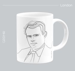 Кружка с принтом минимализм "Лондон"