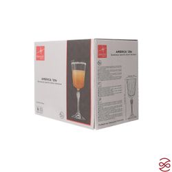 Набор фужеров 250мл 6шт America'20s Bormioli Rocco Golden Rim