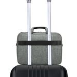 Сумка портфель BRAUBERG OFFICE с отделением для ноутбука 17,3", светло-серый меланж, 34х44х6 см, 272613