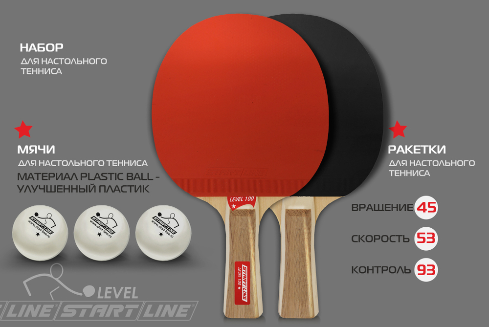 Набор 4 р-ки Level 100, 6 мячей Club Select, сетка с креплением