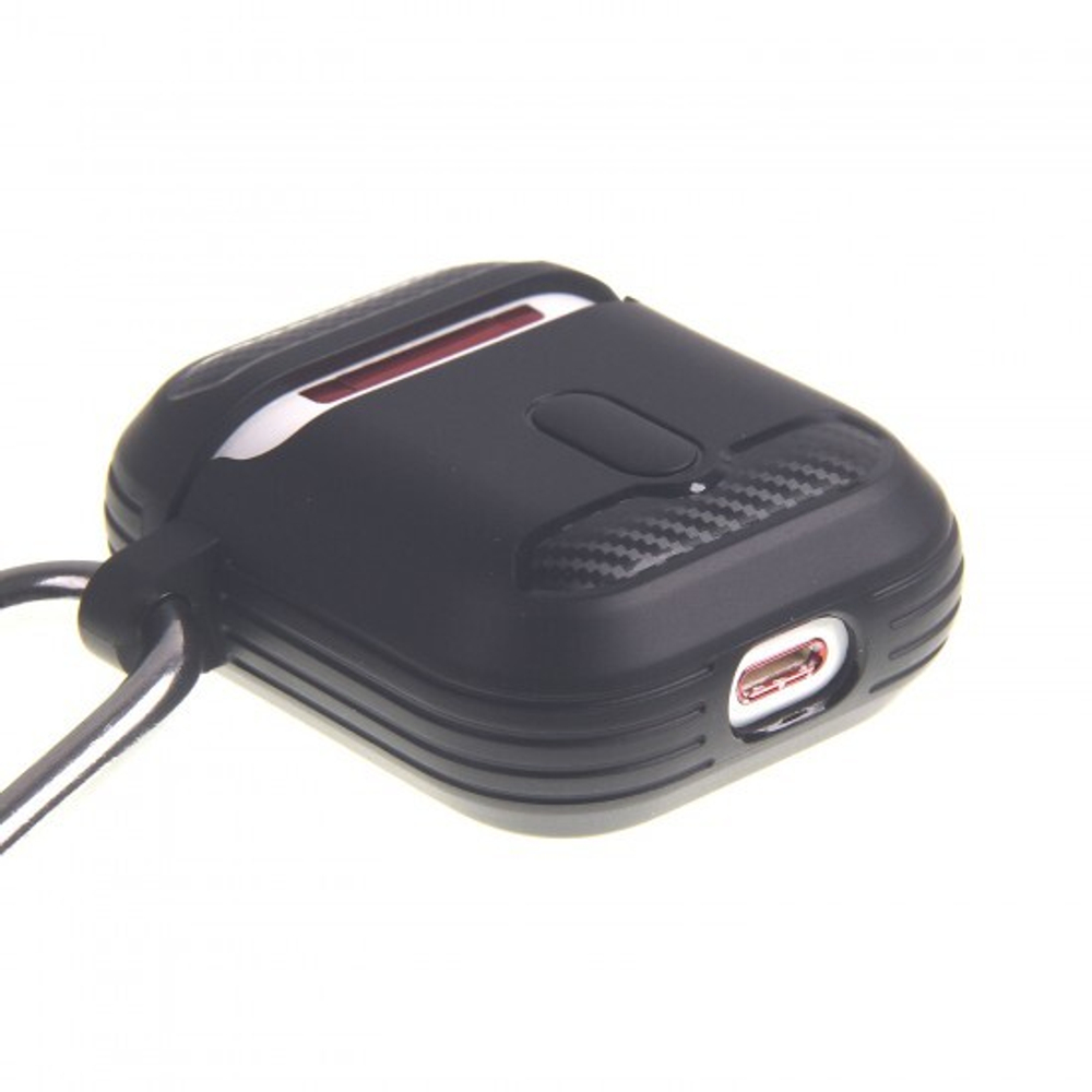 Чехол для AirPods, карбоновый, WIWU APC005, 012532 Красный