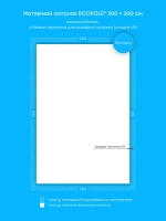 Матовый натяжной потолок 6 м2