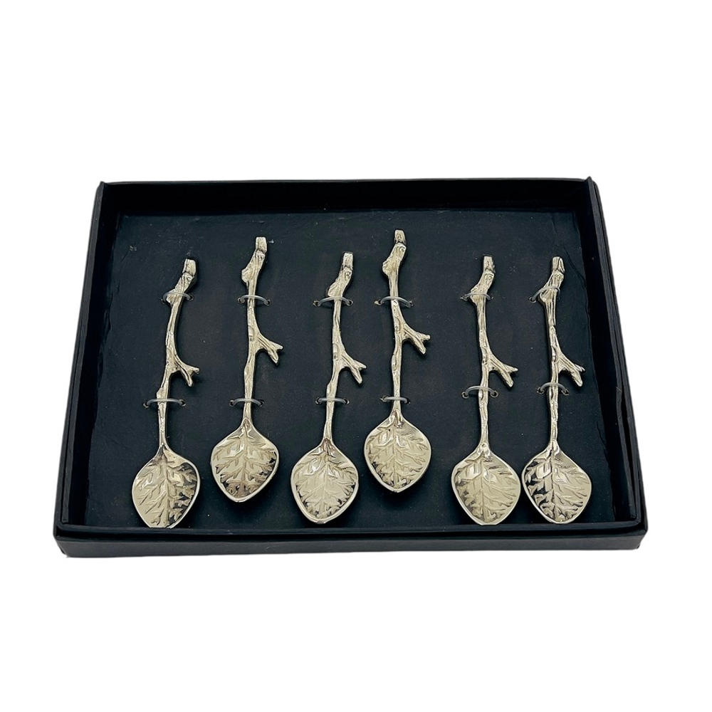 Набор из 6-ти ложек Листочки